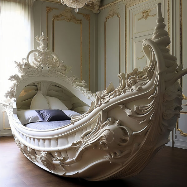 Kids' Pirate Ship Bed carved solid wood bed – Hand Carved Custom Bedroom Furniture