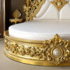 Luxury French Style Solid Wood Bed – Hand Carved Custom Bedroom Furniture