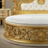 2 This classic round Bed carved solid wood bed – Hand Carved Custom Bedroom Furniture