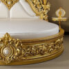 Luxury French Style Solid Wood Bed – Hand Carved Custom Bedroom Furniture