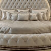 4 This Luxury Villa Round Bed carved solid wood bed – Hand Carved Custom Bedroom Furniture