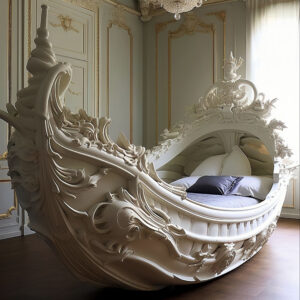 Kids' Pirate Ship Bed carved solid wood bed – Hand Carved Custom Bedroom Furniture