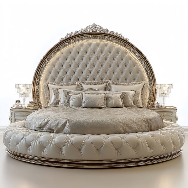 8fe3ec8754347d63039cd33d3de1bfa9 This Luxury Villa Round Bed carved solid wood bed – Hand Carved Custom Bedroom Furniture